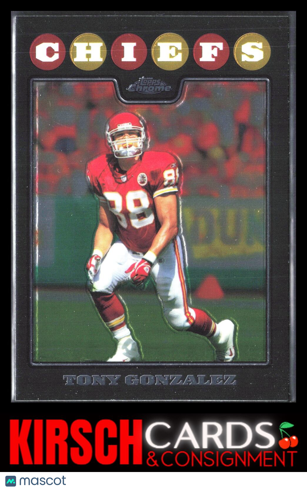 Tony Gonzalez 2008 Topps Chrome #TC95 Kansas City Chiefs