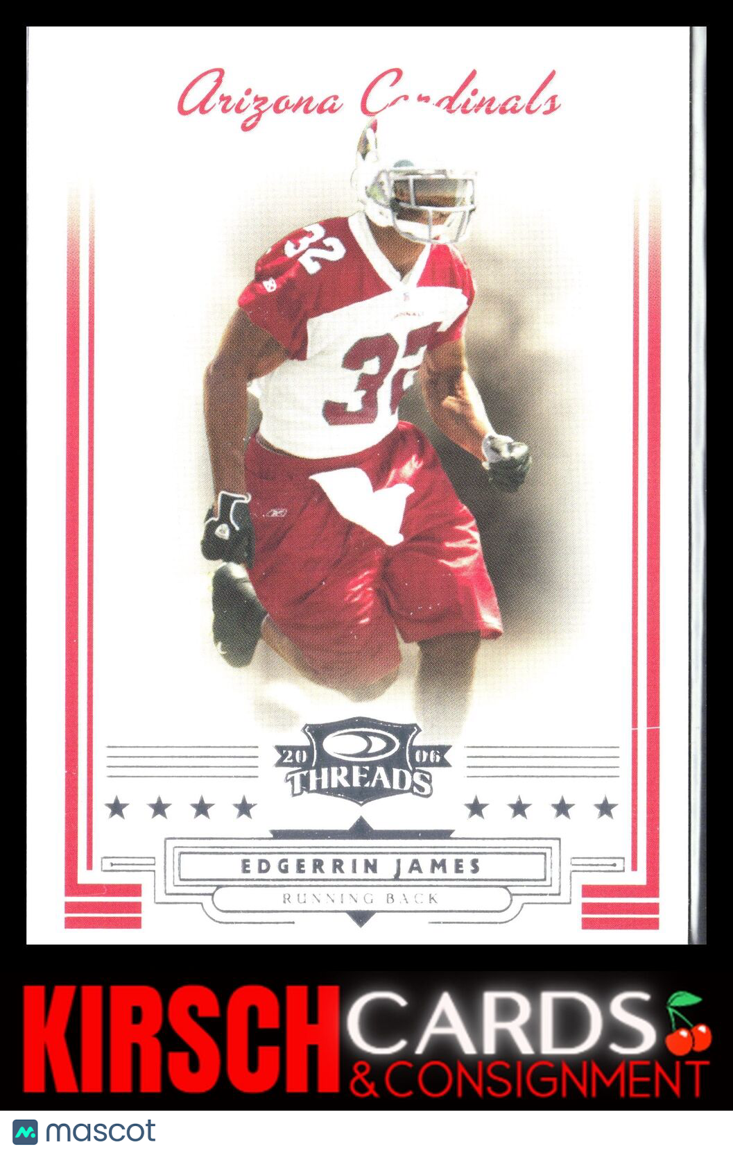 Edgerrin James 2006 Donruss Threads #49 Retail Blue #/200 Arizona Cardinals