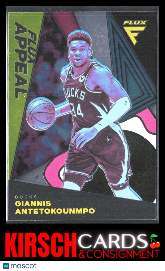 Giannis Antetokounmpo 2022-23 Panini Flux #18 Flux Appeal Milwaukee Bucks