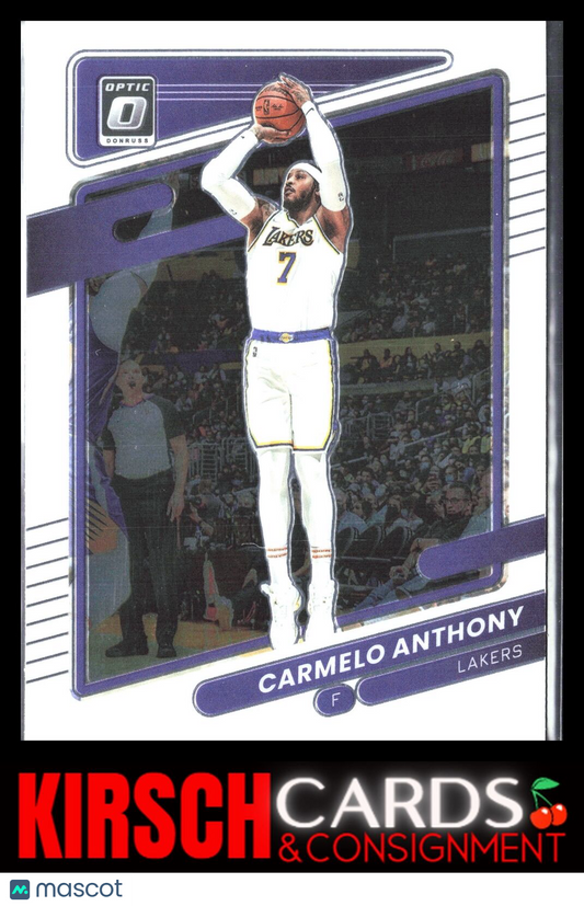 Carmelo Anthony 2021-22 Donruss Optic #109 Los Angeles Lakers