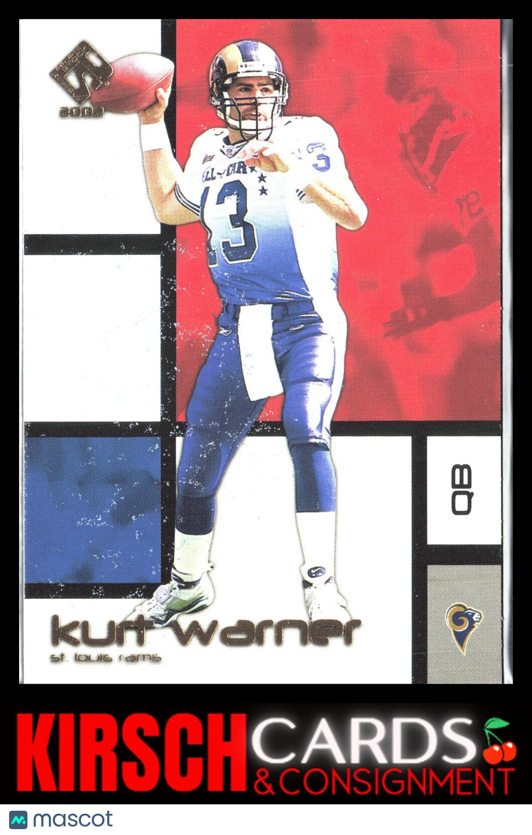 Kurt Warner 2002 Pacific Private Stock Reserve #83 St. Louis Rams