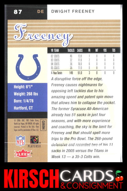 Dwight Freeney 2006 Ultra #87 Gold Medallion Indianapolis Colts