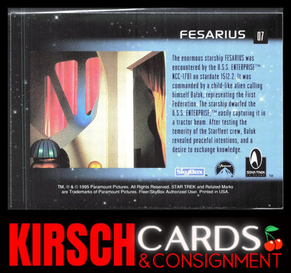 Fesarius Ships 1995 SkyBox 30 Years of Star Trek Phase One #07