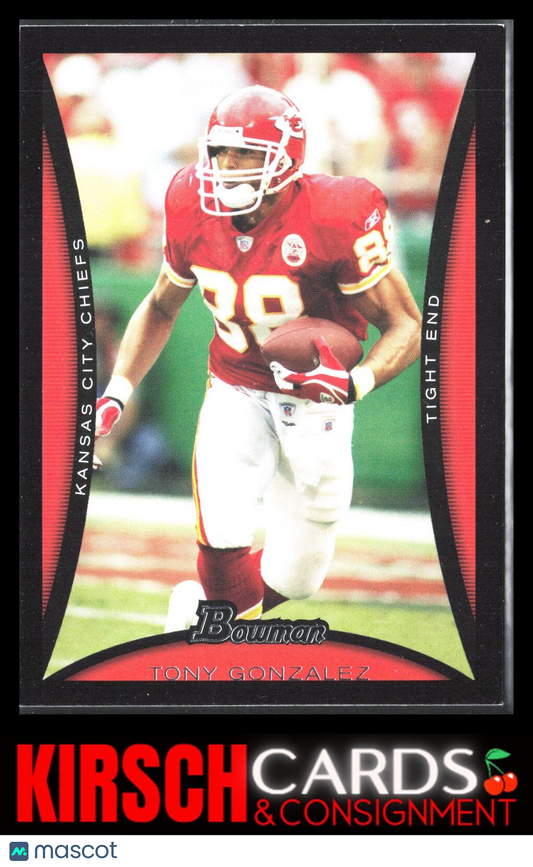 Tony Gonzalez 2008 Bowman #100 Kansas City Chiefs