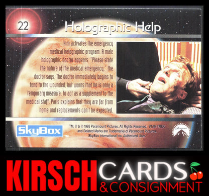 Holographic Help 1995 SkyBox Star Trek: Voyager Season One Series One #22