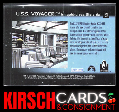 U.S.S. Voyager Ships 1995 SkyBox 30 Years of Star Trek Phase One #53