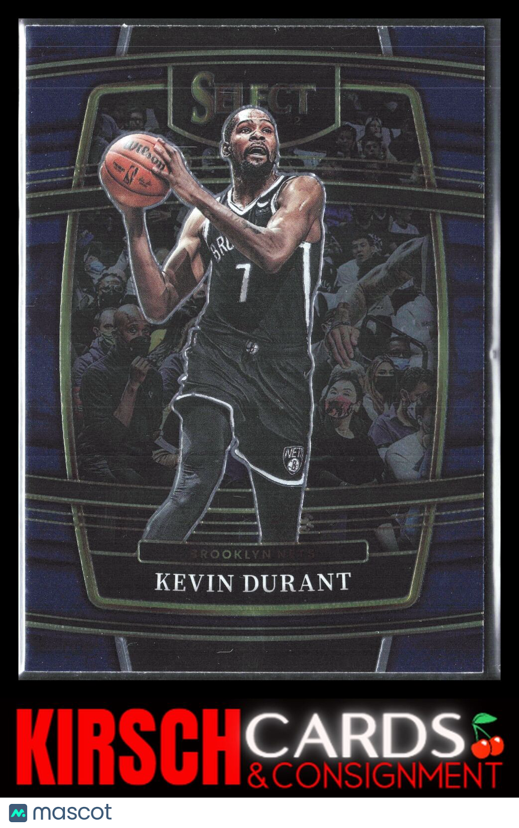 Kevin Durant 2021-22 Panini Select #50 Blue (Retail Base) Brooklyn Nets