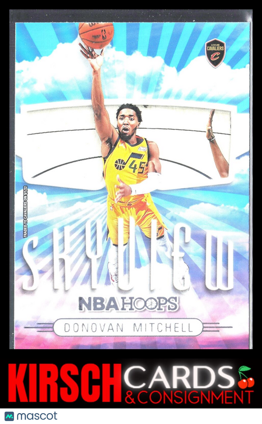 Donovan Mitchell 2022-23 Hoops #12 Skyview Holo Cleveland Cavaliers