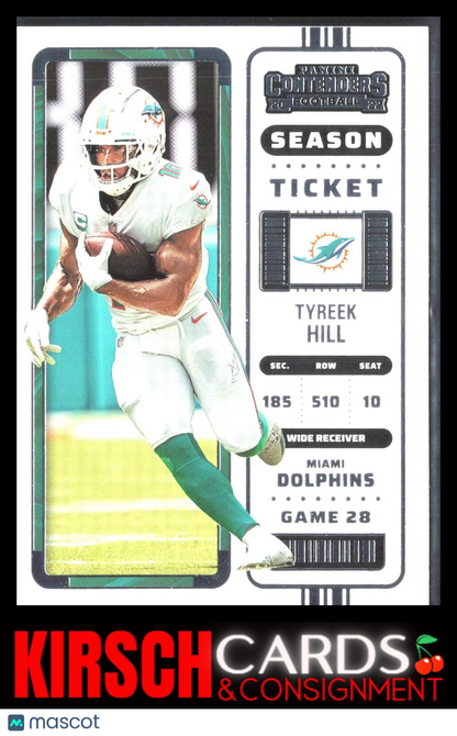 Tyreek Hill 2022 Panini Contenders #80 Miami Dolphins