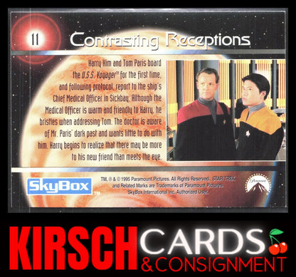 Contrasting Receptions 1995 SkyBox Star Trek: Voyager Season One Series One #11