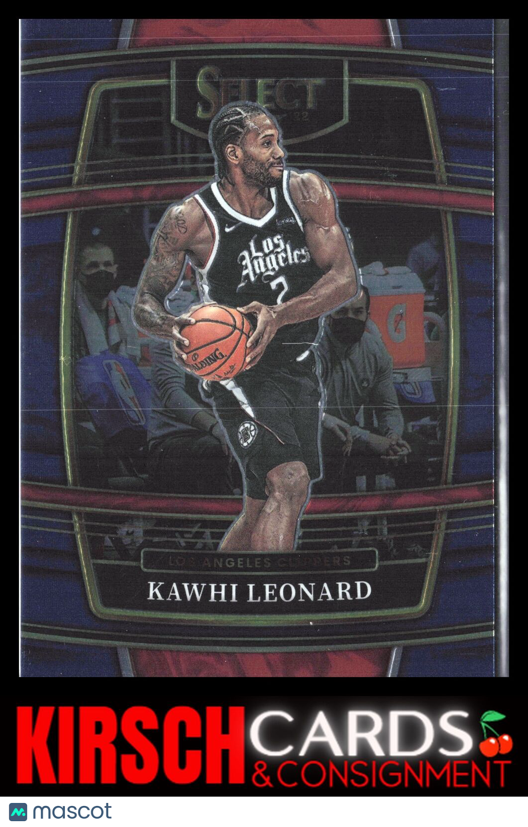 Kawhi Leonard 2021-22 Panini Select #20 Blue (Retail Base) Los Angeles Clippers