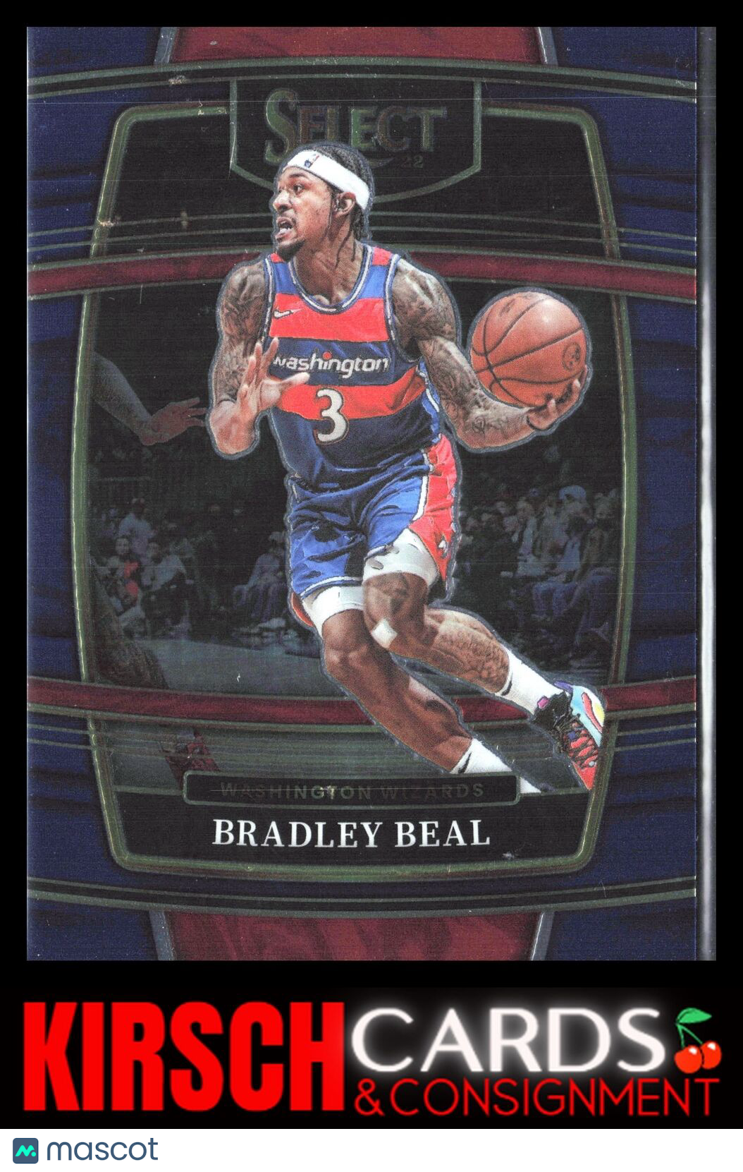 Bradley Beal 2021-22 Panini Select #89 Blue (Retail Base) Washington Wizards