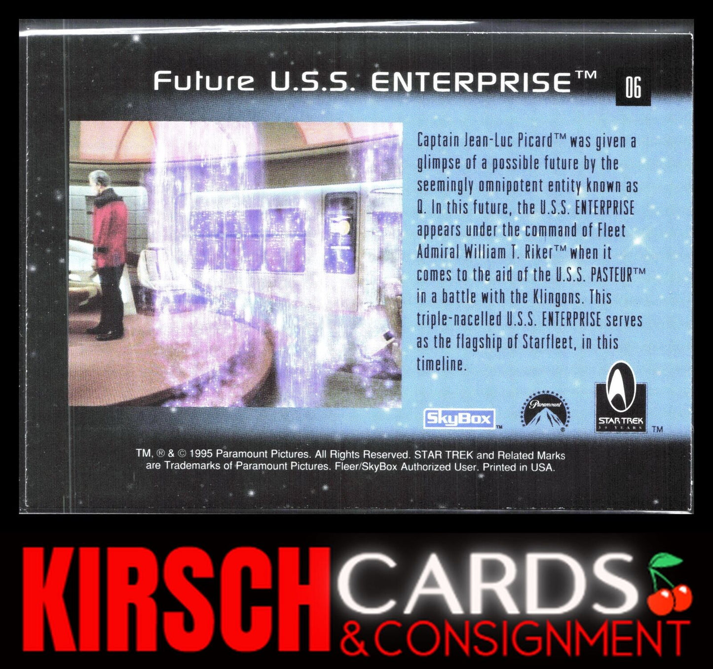 Future U.S.S. Enterprise Ships 1995 SkyBox 30 Years of Star Trek Phase One #06