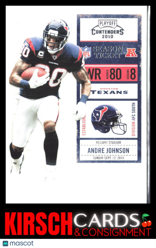 Andre Johnson 2010 Playoff Contenders #37 Houston Texans