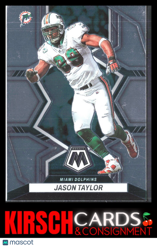 Jason Taylor 2022 Panini Mosaic #246 Miami Dolphins