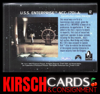 U.S.S. Enterprise NCC-1701-A 1995 SkyBox 30 Years of Star Trek Phase One #02