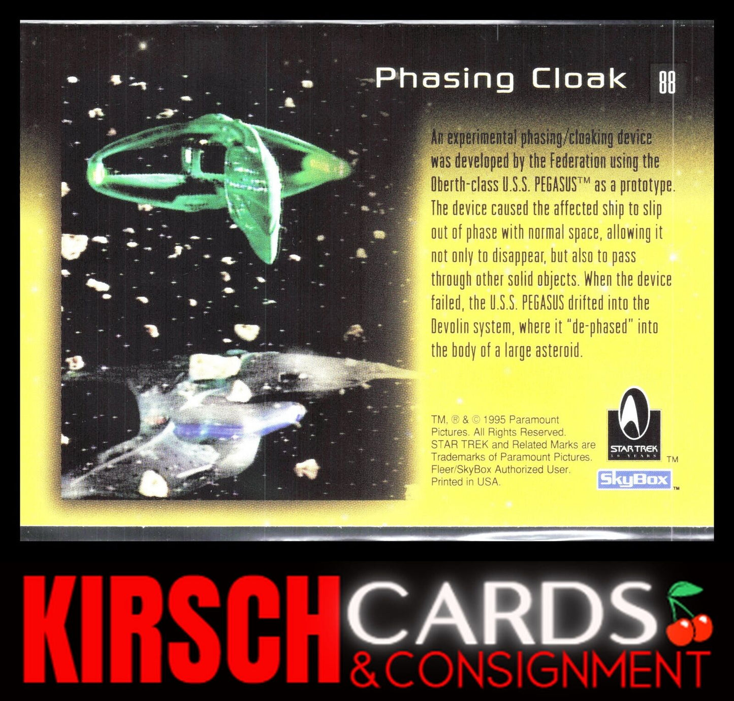 Phasing Cloak Technology 1995 SkyBox 30 Years of Star Trek Phase One #88