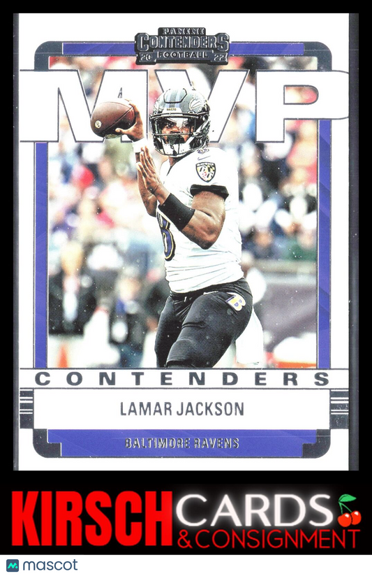 Lamar Jackson 2022 Panini Contenders #MVP-LJA MVP Contenders Baltimore Ravens