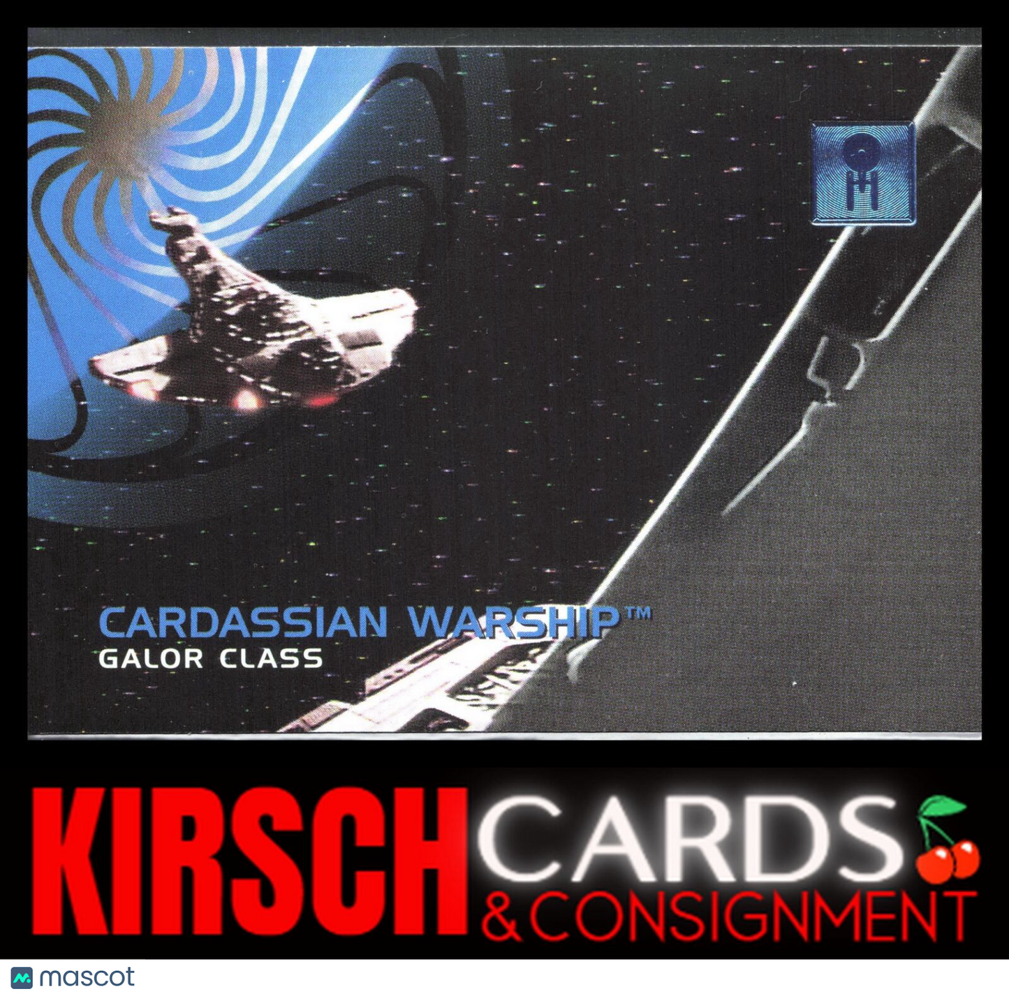 Cardassian Warship Ships 1995 SkyBox 30 Years of Star Trek Phase One #47