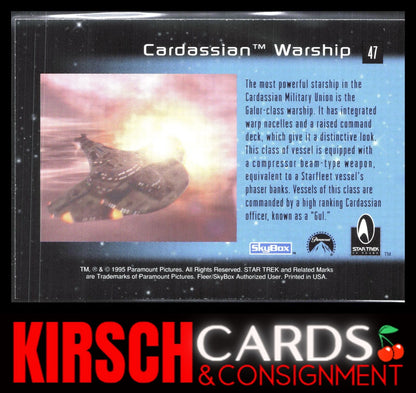 Cardassian Warship Ships 1995 SkyBox 30 Years of Star Trek Phase One #47