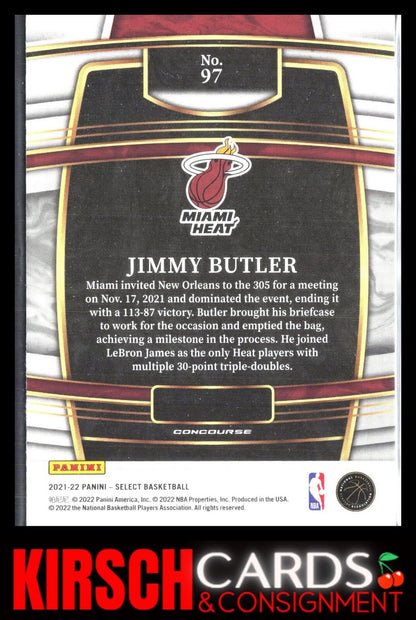 Jimmy Butler 2021-22 Panini Select #97 Blue (Retail Base) Miami Heat