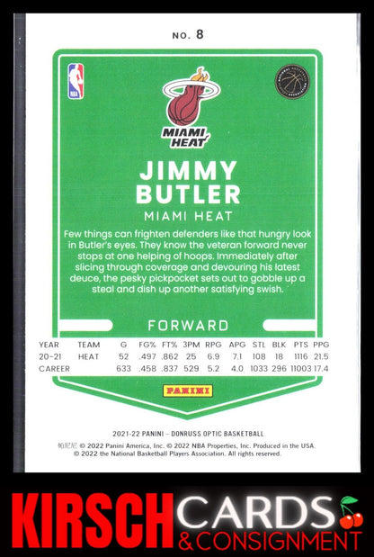 Jimmy Butler 2021-22 Donruss Optic #8 Miami Heat