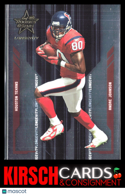 Andre Johnson 2005 Leaf Rookies & Stars Longevity #38 Houston Texans