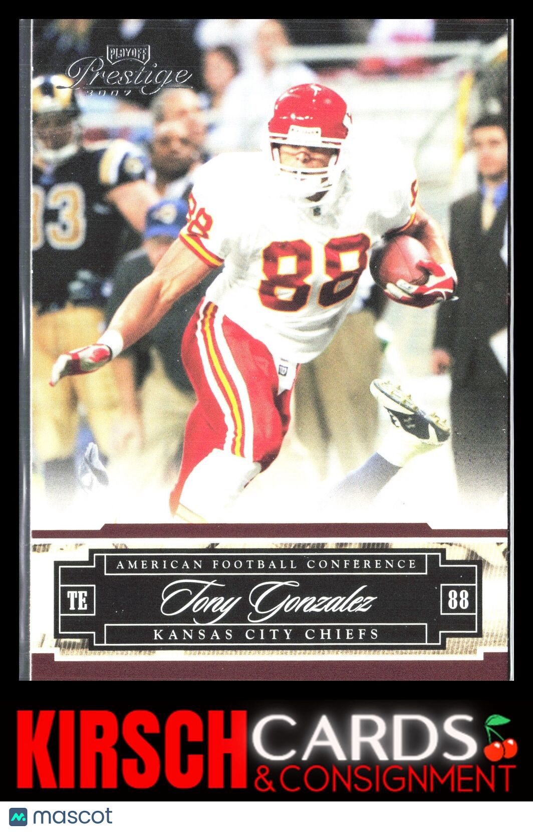 Tony Gonzalez 2007 Playoff Prestige #76 Kansas City Chiefs