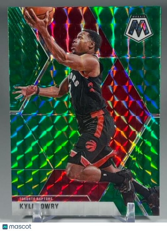 2019-20 Panini Mosaic Green Prizm Kyle Lowry #29 Toronto Raptors