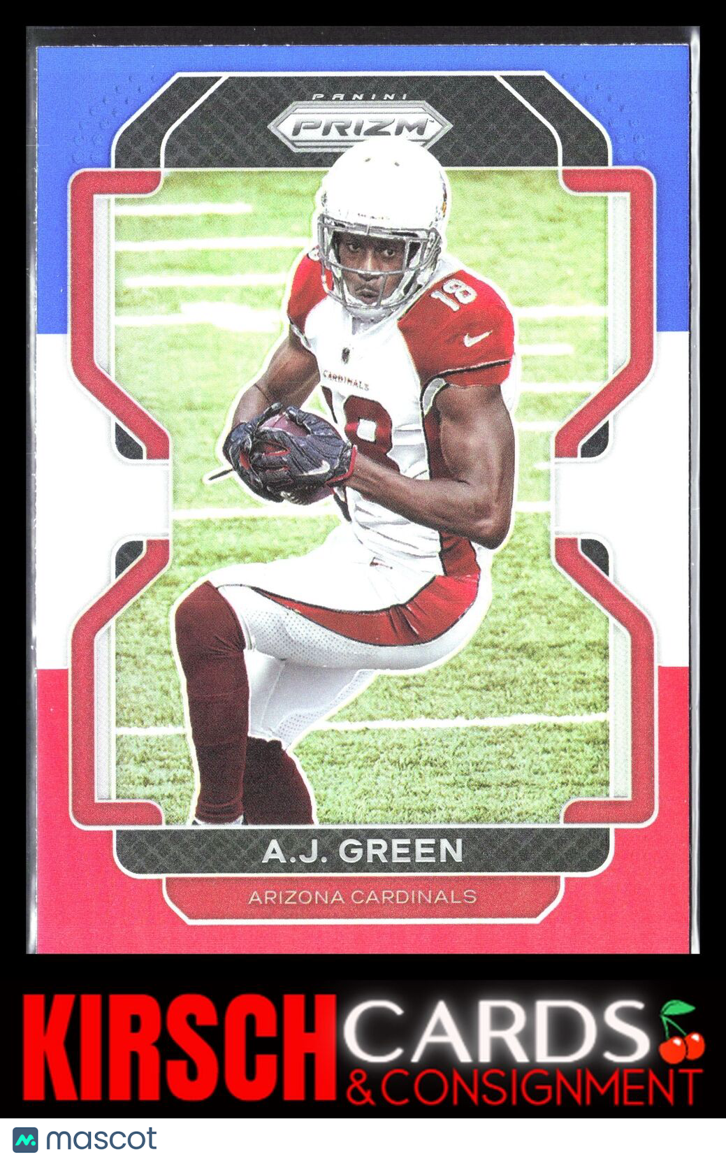 A.J. Green 2021 Panini Prizm #74 Red White and Blue Arizona Cardinals