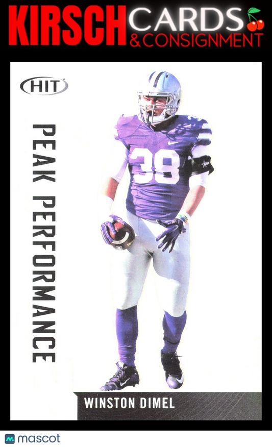 Winston Dimel 2019 SAGE HIT #PK-WD Peak Performance Silver Kansas State Wildcats