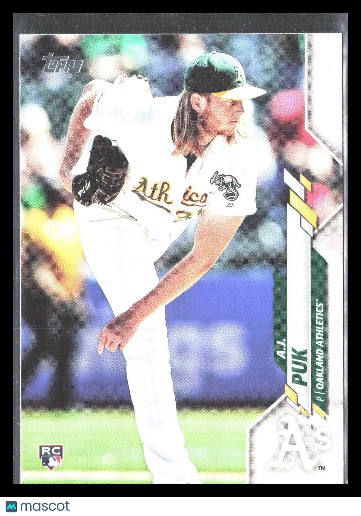 A.J. Puk 2020 Topps #251  Rookie   Oakland Athletics