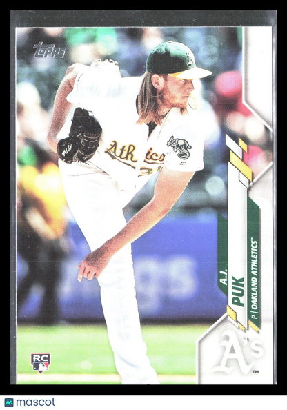 A.J. Puk 2020 Topps #251  Rookie   Oakland Athletics