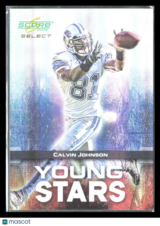 2008 Score #YS-5 Calvin Johnson Young Stars Gold Zone Near mint or better