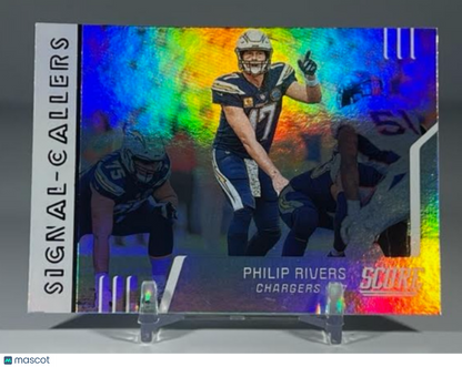 2019 Score Football Philip Rivers Signal Callers #SC-19 Los Angeles Chargers