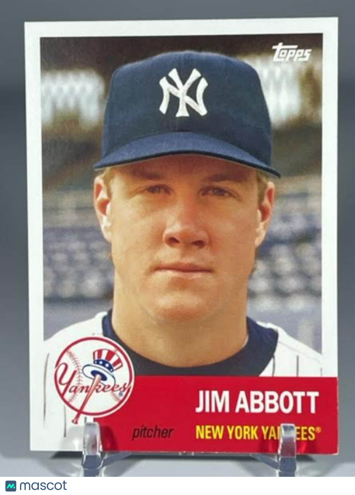 2016 TOPPS ARCHIVES JIM ABBOTT #27 CALIFORNIA ANGELS