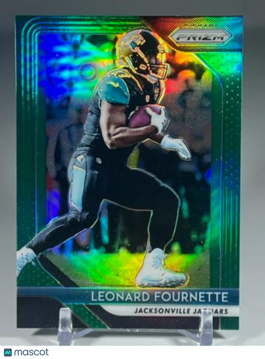 2018 Panini Prizm Leonard Fournette #109 Green Prizm Jaguars