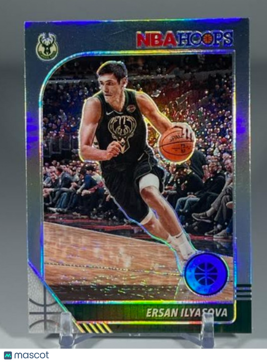 2019 Panini Hoops Premium Stock Ersan Ilyasova SILVER PRIZM #109 Milwaukee Bucks