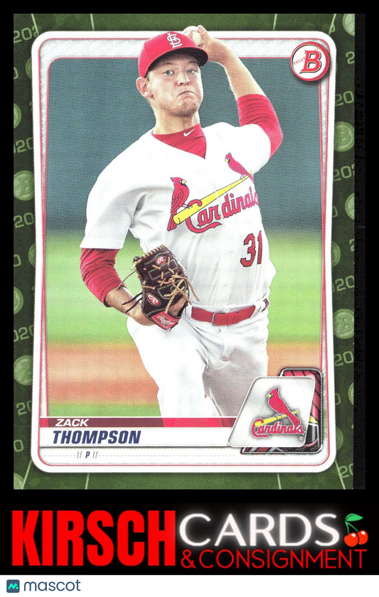 Zack Thompson 2020 Bowman #BP-6 Prospects Camo St. Louis Cardinals