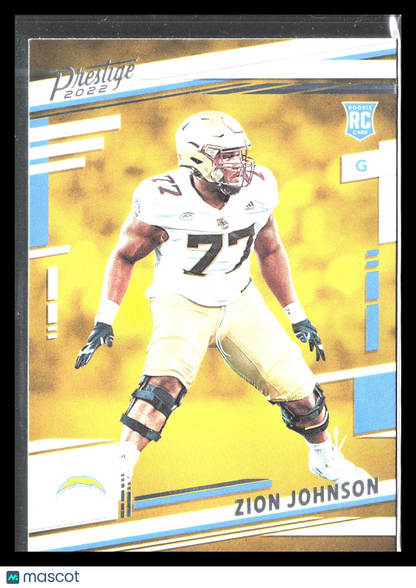 Zion Johnson 2022 Panini Prestige #381  RC Rookie