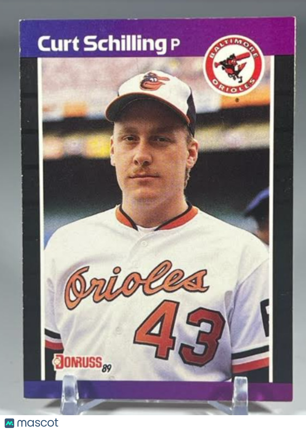 1989 Donruss #635 Curt Schilling Rookie Card RC Baltimore Orioles