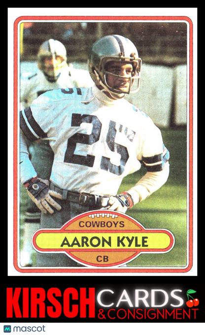 Aaron Kyle 1980 Topps #286 Dallas Cowboys