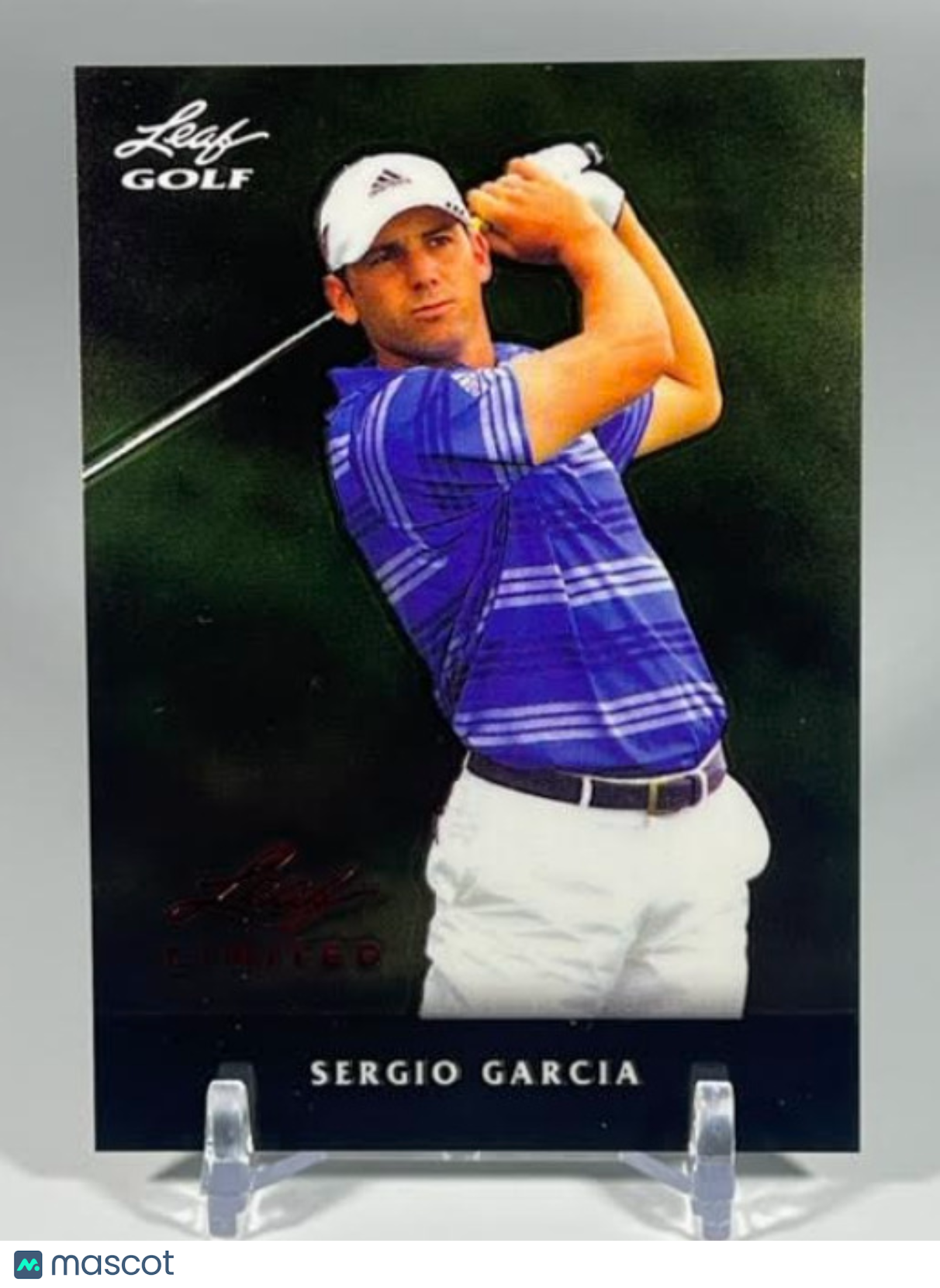 2012 Leaf Metal Limited Black Stripe Sergio Garcia #M-SG1