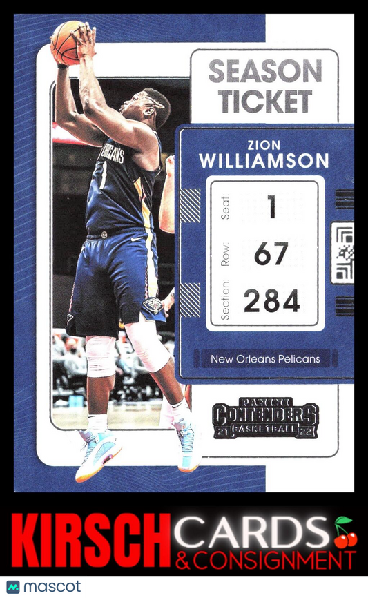 Zion Williamson 2021-22 Panini Contenders #35 New Orleans Pelicans