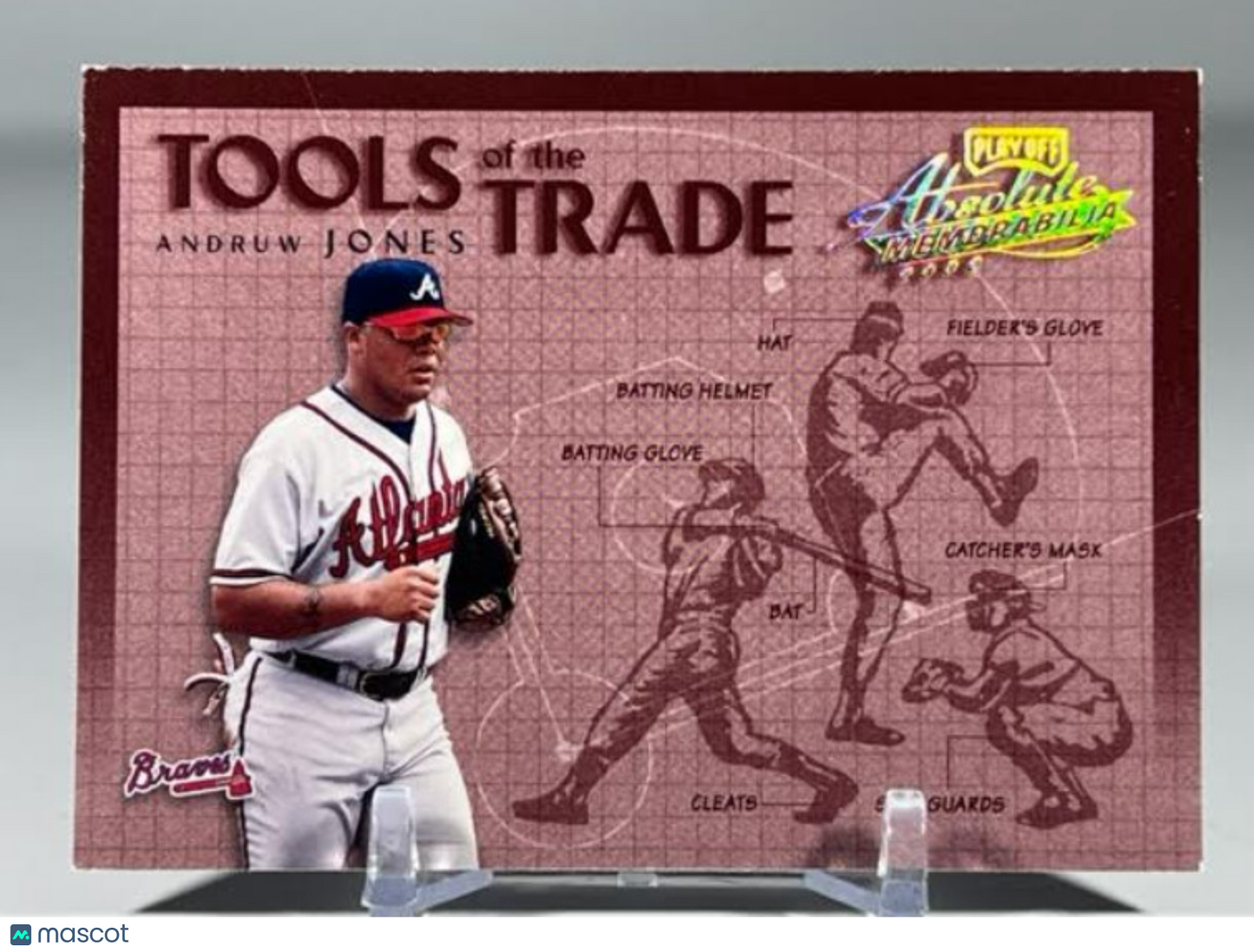 2002 Playoff Absolute Memorabilia Tools of the Trade Gold Andruw Jones #TT-62