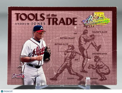 2002 Playoff Absolute Memorabilia Tools of the Trade Gold Andruw Jones #TT-62