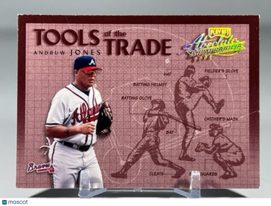 2002 Playoff Absolute Memorabilia Tools of the Trade Gold Andruw Jones #TT-62