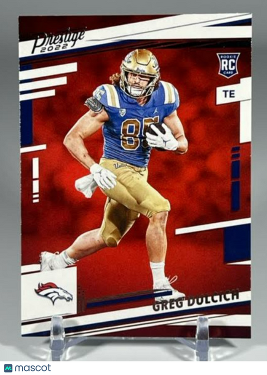 2022 Panini Prestige Greg Dulcich RC Rookie Card #386 Denver Broncos