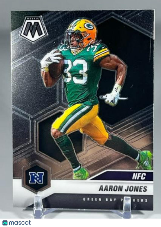 Aaron Jones 2021 Mosaic Football Chrome Base Card #212 NFC Variations Packers