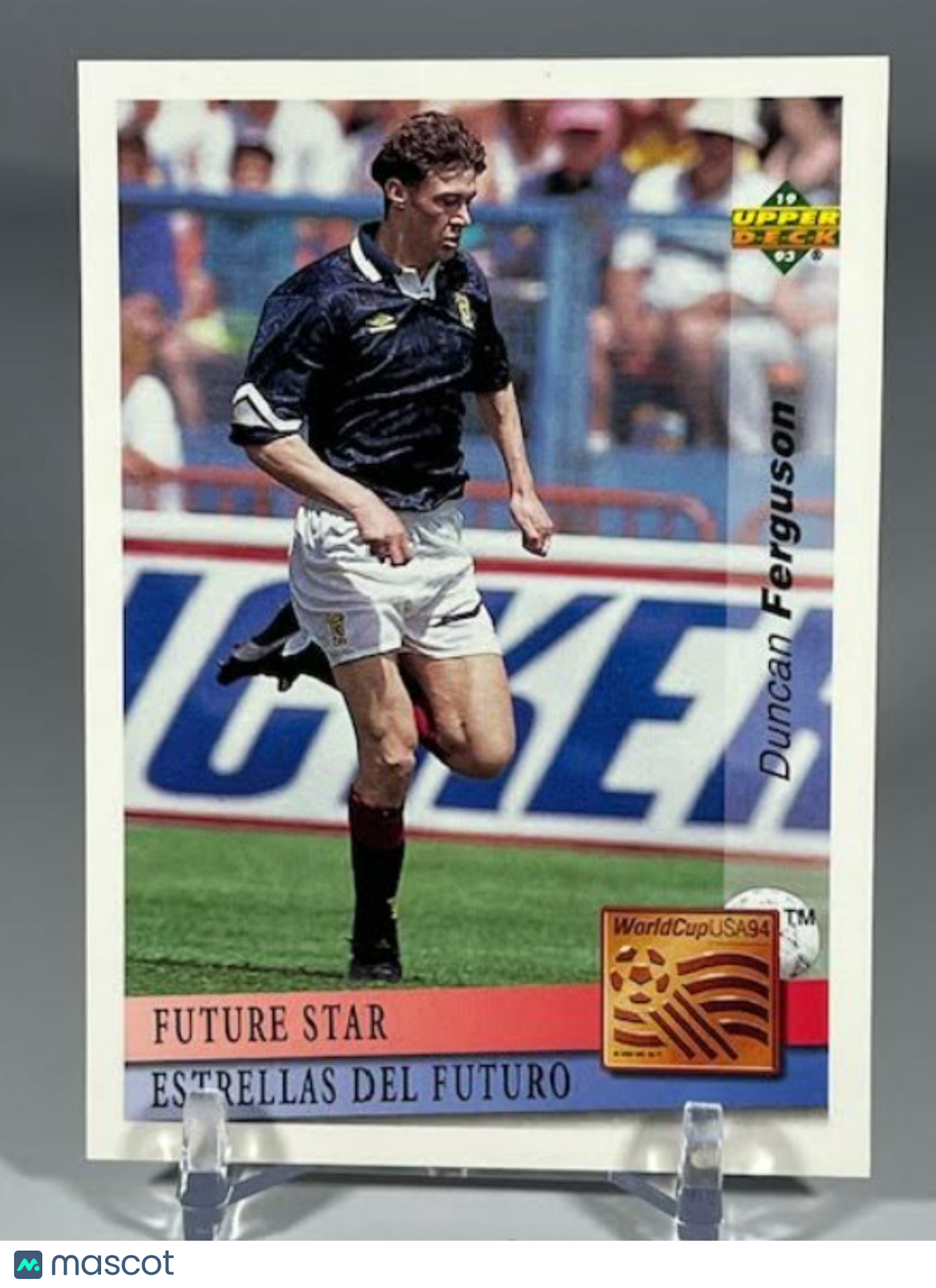 1993 World Cup 94 Preview English/Spanish Future Stars Duncan Ferguson #FS20 RC